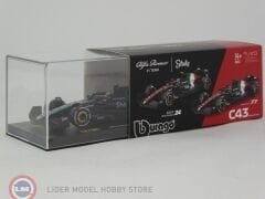 1:43 Burago Alfa Romeo F1 C43 TEAM STAKE #24 SEASON 2023 GUANYU ZHOU