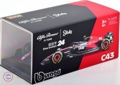1:43 Burago Alfa Romeo F1 C43 TEAM STAKE #24 SEASON 2023 GUANYU ZHOU
