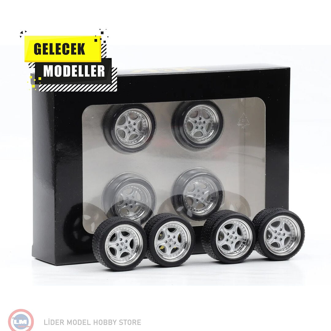 1:18 KK Scale Jant Lastik Seti - Porsche Speedline rims and tyres set