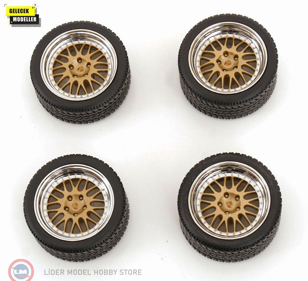 1:18 KK Scale Jant Lastik Seti - BBS RIMS FOR PORSCHE 911 993 GT2 COUPE 1996