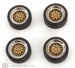 1:18 KK Scale Jant Lastik Seti - BBS RIMS FOR PORSCHE 911 993 GT2 COUPE 1996