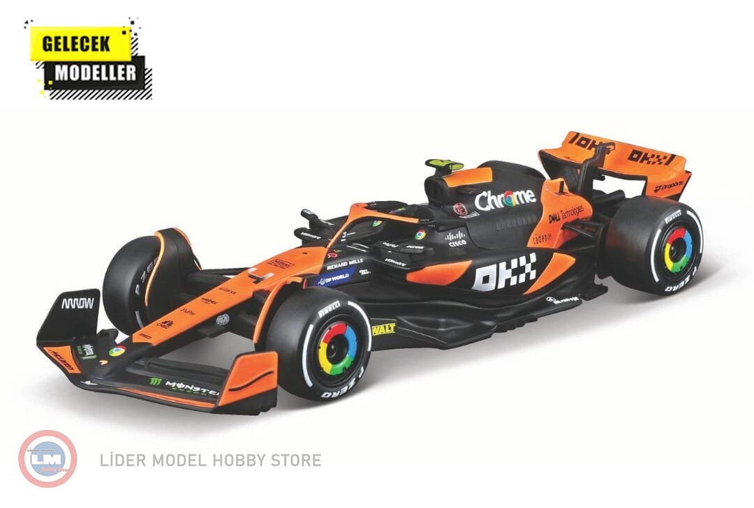 1:43 Burago 2024 McLAREN MCL38 TEAM MCLAREN #4 - LANDO NORRIS
