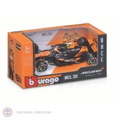 1:43 Burago 2024 McLAREN MCL38 TEAM MCLAREN #4 - LANDO NORRIS