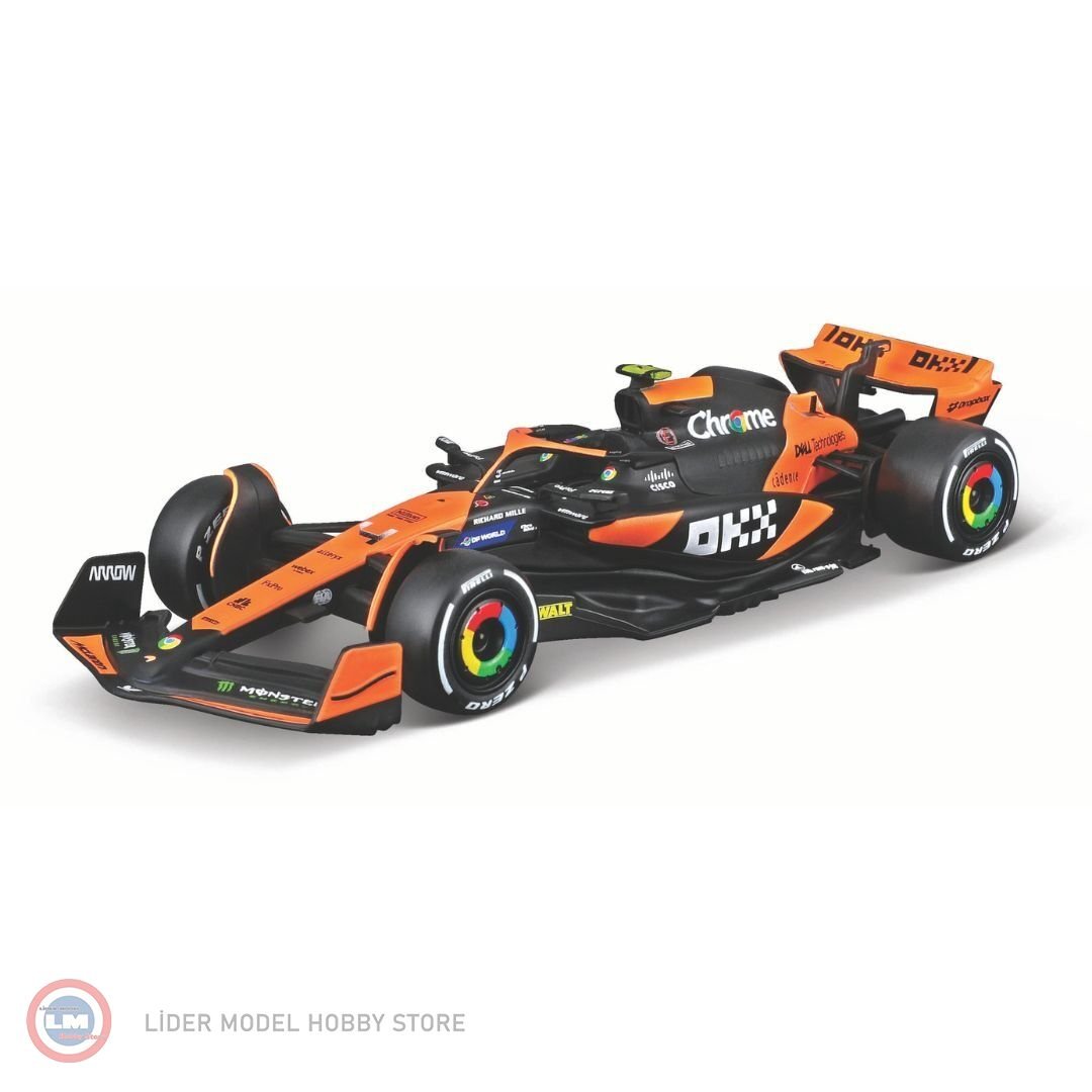 1:43 Burago 2024 McLAREN MCL38 TEAM MCLAREN #4 - LANDO NORRIS - Miami GP