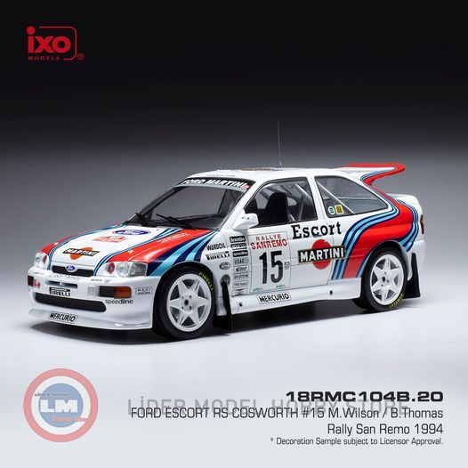 1:18 1994 Ford ESCORT RS COSWORTH #15 - RALLYE SAN REMO