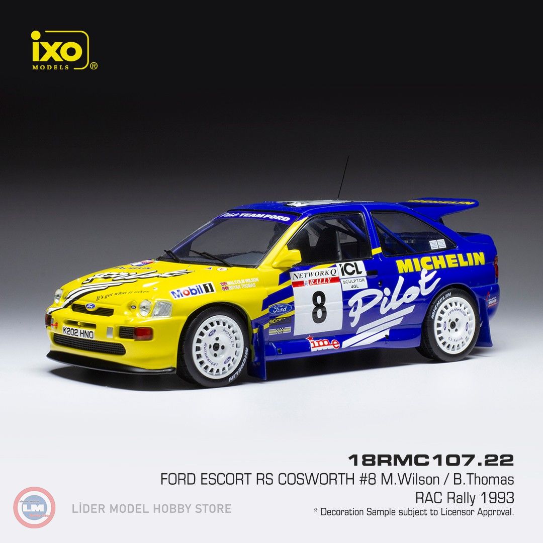 1:18 1993 Ford Escort RS Cosworth Michelin #8 RAC Rallye