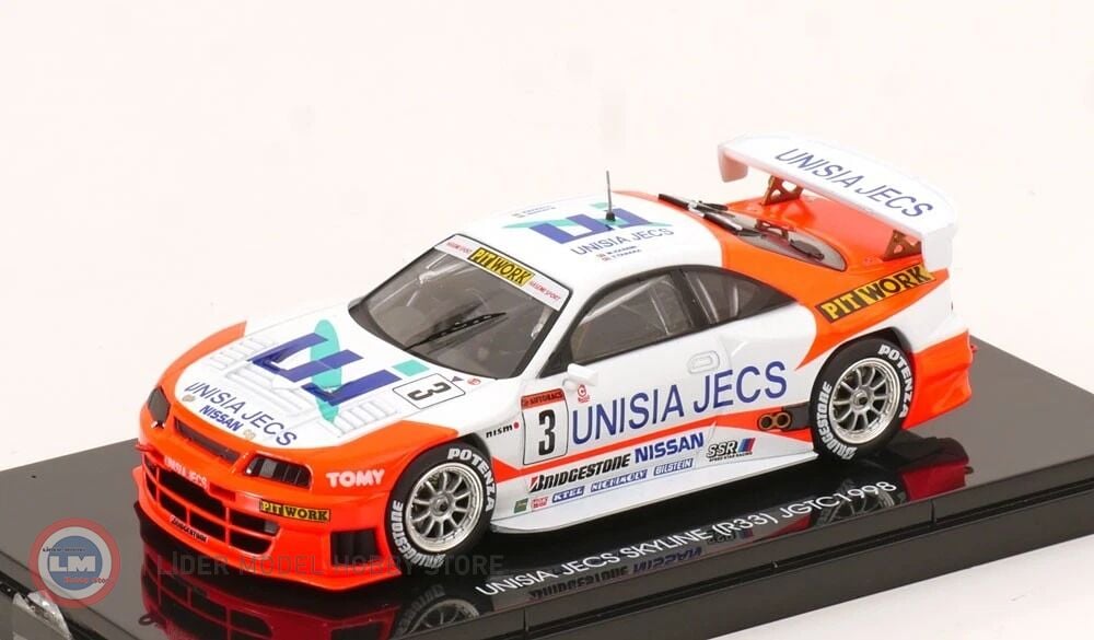 1:43 EBBRO 1998 Nissan Skyline (R33) #3, JGTC