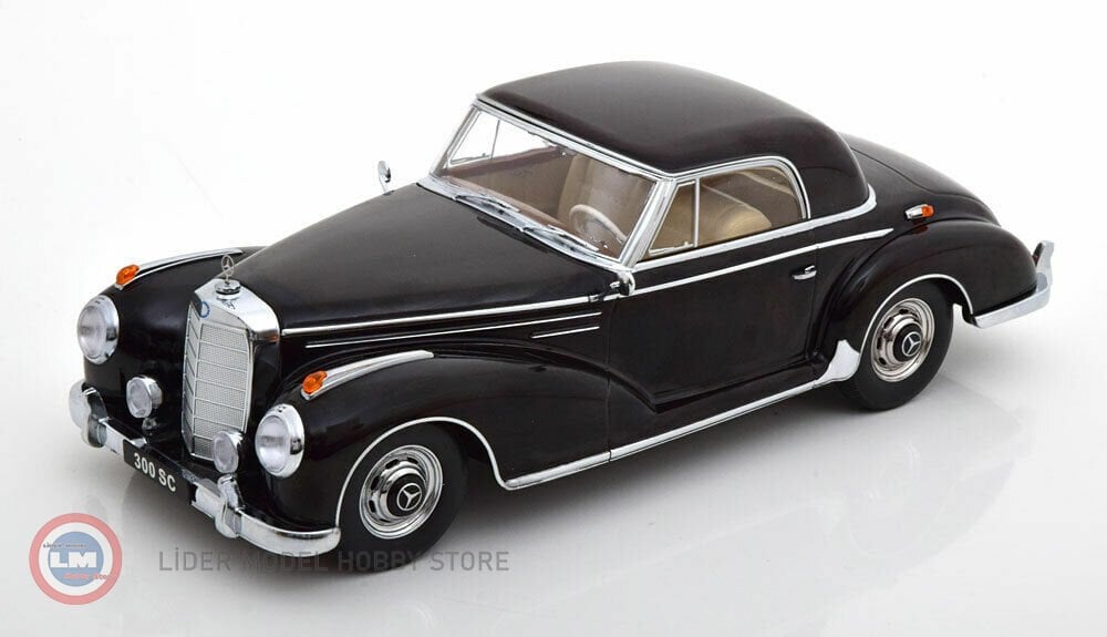 1:18 1955 Mercedes Benz 300 SC W188 Coupe - Black
