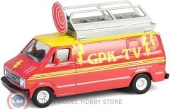 1:64 Greenlight 1976 Dodge B-100 With Roof Mounted Satellite Dish Grace