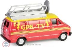 1:64 Greenlight 1976 Dodge B-100 With Roof Mounted Satellite Dish Grace