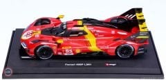1:18 Burago 2023 Ferrari 499P 3.0L TURBO V6 #51 - WINNER LeMans with Showcase