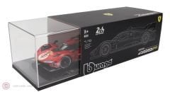 1:18 Burago 2023 Ferrari 499P 3.0L TURBO V6 #51 - WINNER LeMans with Showcase
