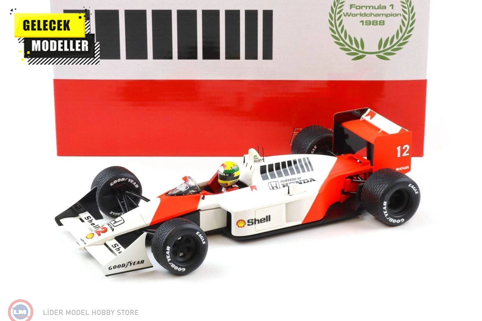 1:18 WERK83 1988 Mclaren MP44 #12 Winner British GP Formula 1 World champion Ayrton Senna