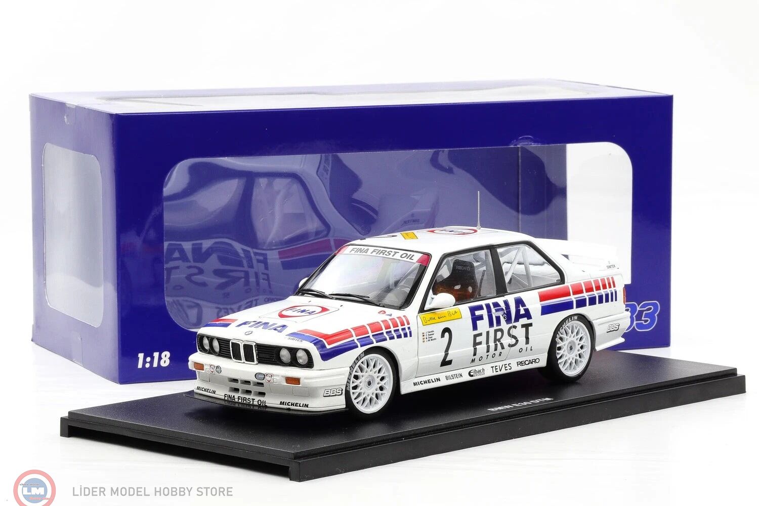 1:18 WERK83 1992 BMW M3 E30 #2 Winner 24h Nürburgring FINA Motorsport Team