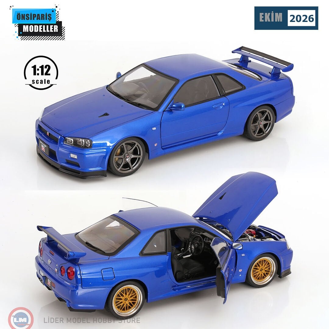 1:12 KK Scale 2001 Nissan Skyline GT-R R34 V-Spec II