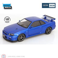 1:12 KK Scale 2001 Nissan Skyline GT-R R34 V-Spec II KKDC120211-1 With OEM Rims