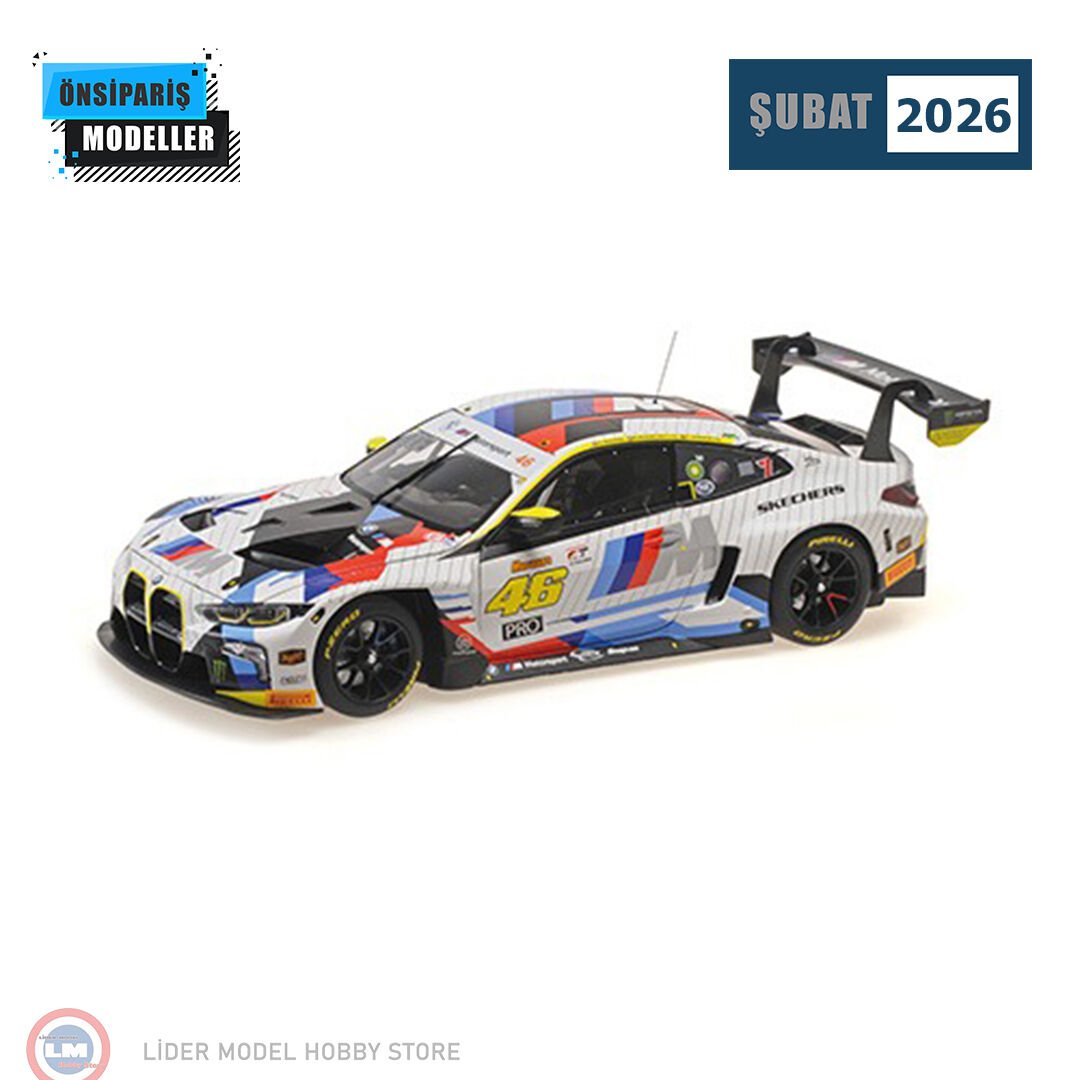 1:18 Minichamps 2025 BMW M4 GT3 EVO 3.0L Turbo #46 Valentino Rossi Raffaele Marciello Charles Weerts 12h Bathurst 2025