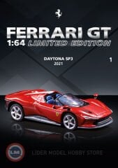 1:64 Atlas 2021 Ferrari Daytona SP3 Open Roof Con Vetrina With Showcase