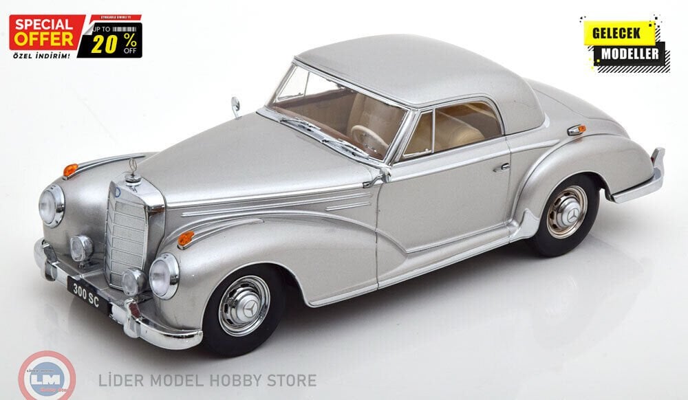 1:18 KK Scale 1955 Mercedes Benz 300 SC W188 Coupe
