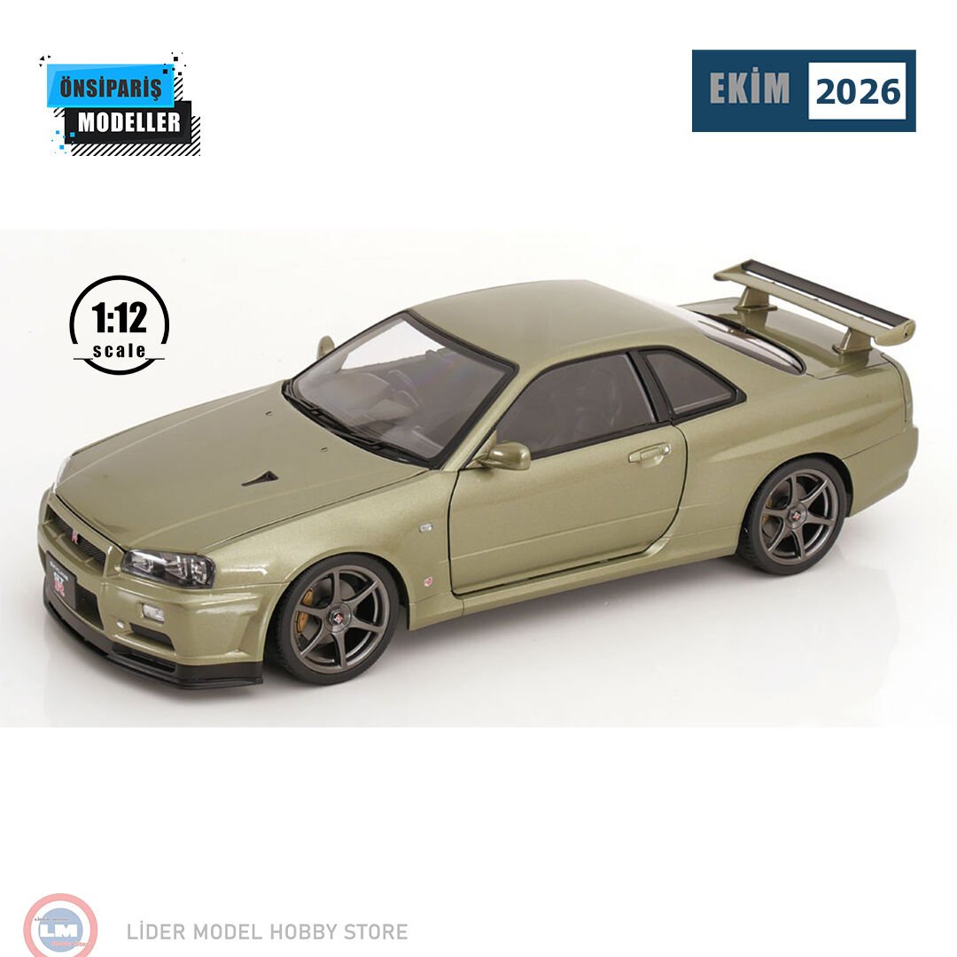 1:12 KK Scale 2001 Nissan Skyline GT-R R34 V-Spec II KKDC120212-1 With OEM Rims