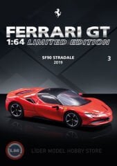 1:64 Atlas 2019 Ferrari SF90 Stradale Hybird 1000hp With Showcase