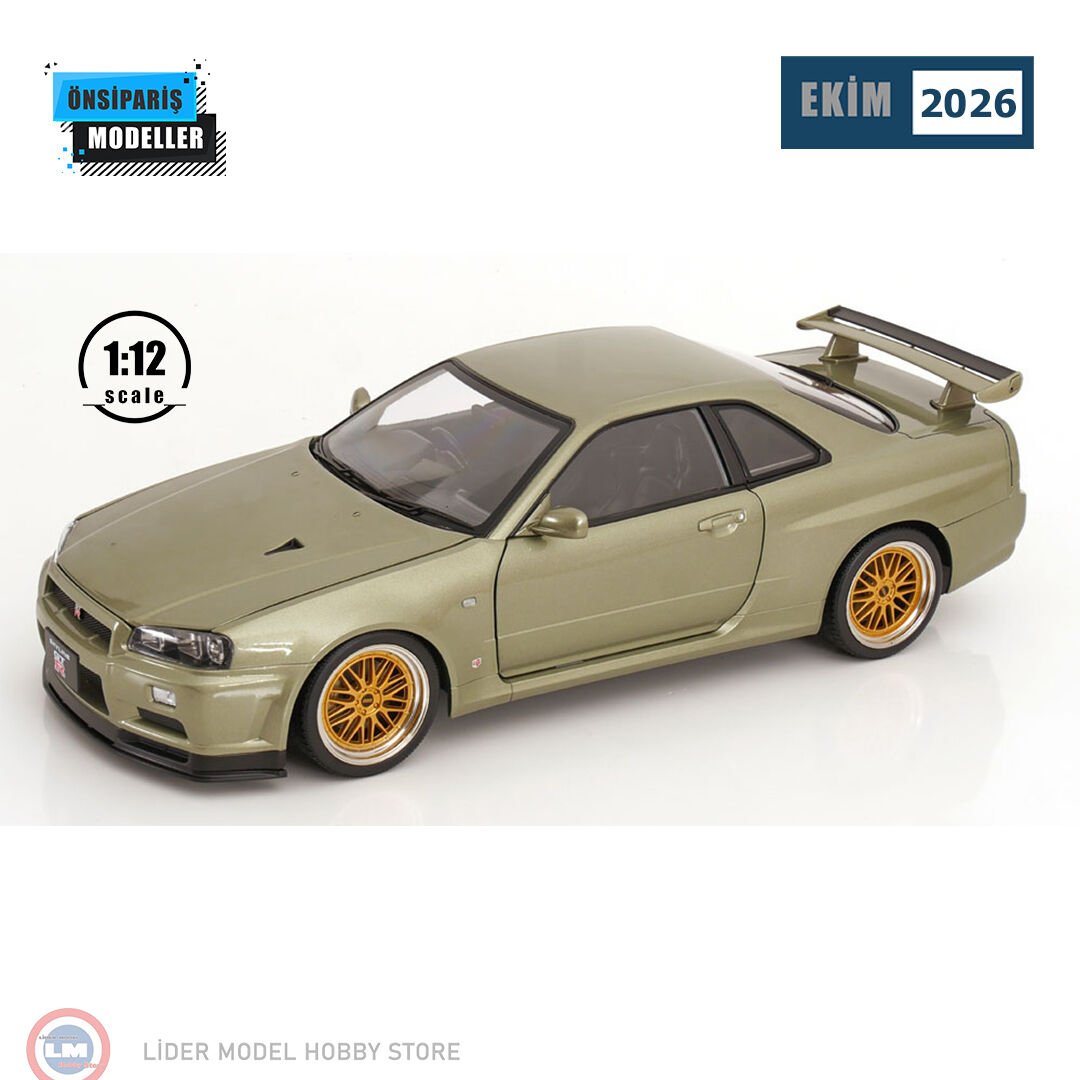 1:12 KK Scale 2001 Nissan Skyline GT-R R34 V-Spec II KKDC120212-2 With BBS Rims