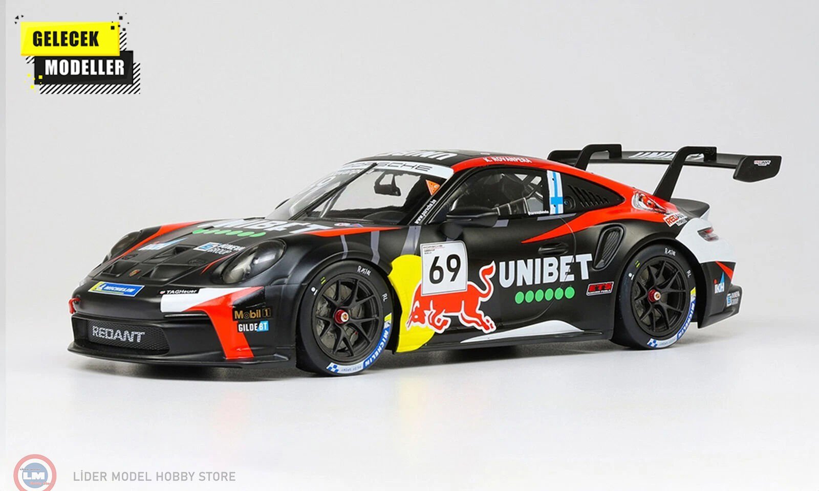 1:18 IXO Porsche 911 GT3 Cup TEAM NATIONALE #69 WINNER 2024