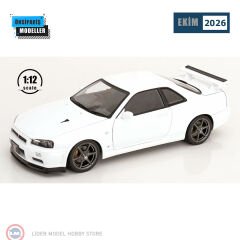 1:12 KK Scale 2001 Nissan Skyline GT-R R34 V-Spec II KKDC120213-1 With OEM Rims