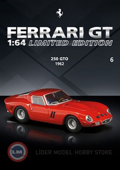 1:64 Atlas 1962 Ferrari 250 GTO With Showcase