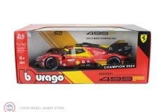 1:18 Burago Ferrari 499P #50 3.0L TURBO V6 - WINNER LeMans 2024