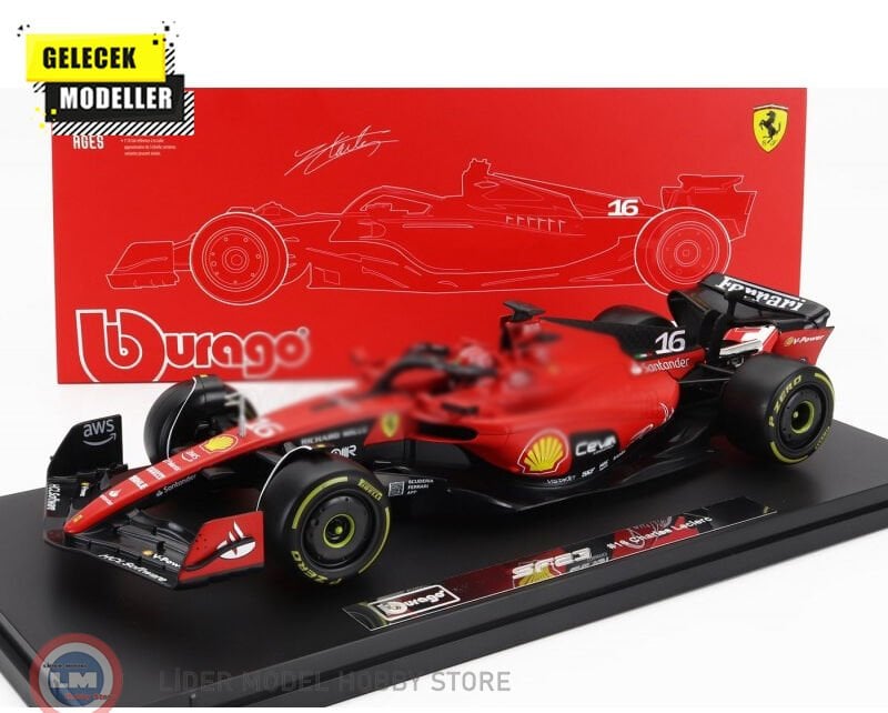 1:18 Burago 2023 Ferrari F1 SF-23 #16 TEAM SCUDERIA FERRARI - Charles Leclerc