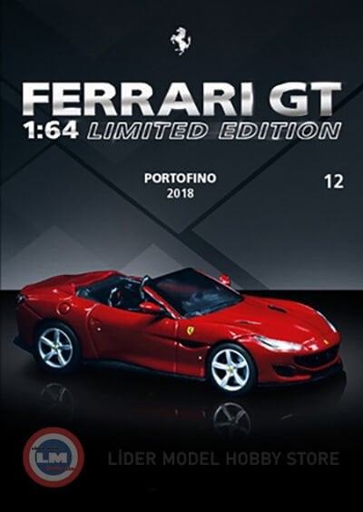 1:64 Atlas2018 Ferrari Portofino Cabriolet With Showcase