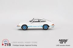 1:64 Mini GT 1974 Porsche 911 (901) PORSCHE 911 CARRERA RS 2.7 GRAND PRIX WHITE WITH BLUE LIVERY