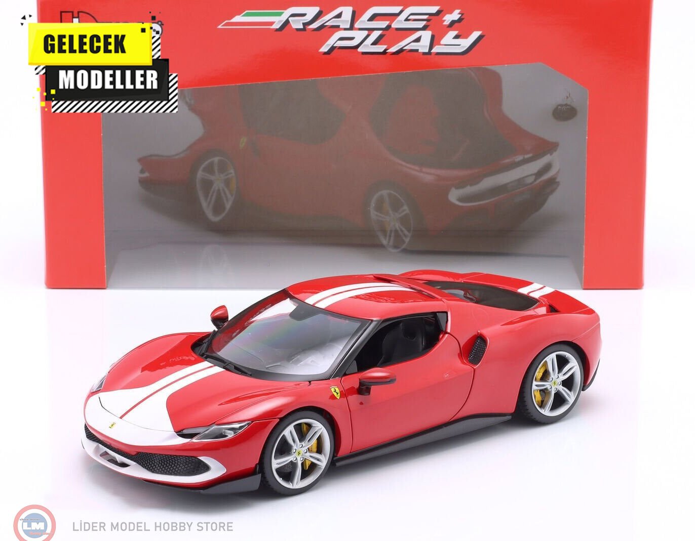 1:18 Burago 2022 Ferrari 296 GTB ASSETTO FIORANO