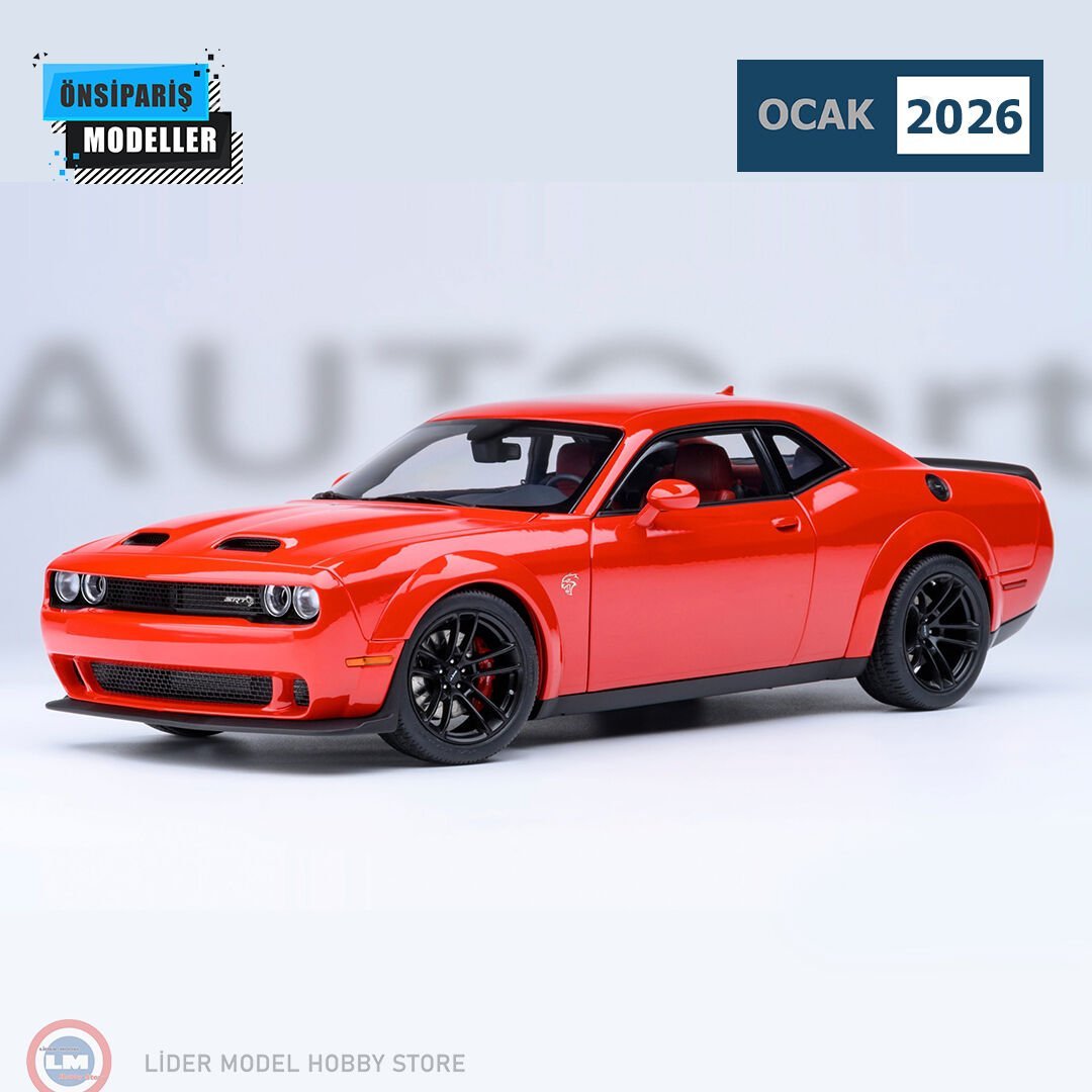 1:18 Autoart 2022 Dodge Challenger SRT Jailbreak Tor Red