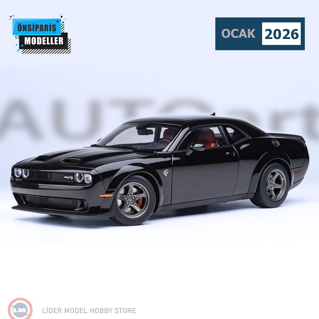 1:18 Autoart 2023 Dodge Challenger SRT Superstock Pitch Black