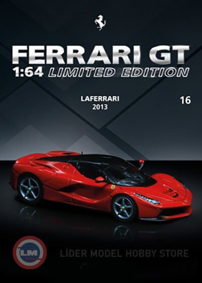 1:64 Atlas 2013 Ferrari Laferrari With Showcase
