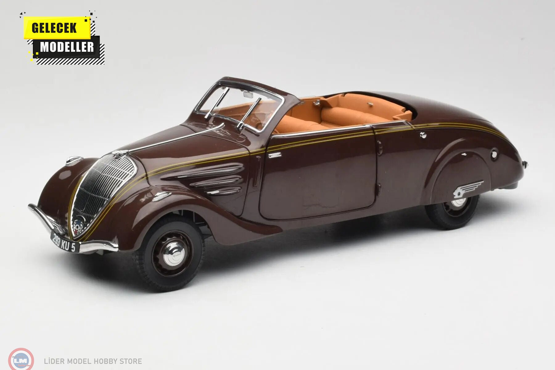 1:18 Norev 1937 Peugeot 402 Eclipse Chocolate