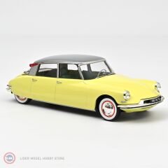 1:18  1960 Citroen DS 19 Jonquille Yellow + Caravan Digue Panoramic