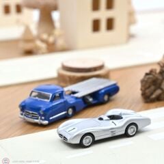 1:64 Norev 1954 Mercedes Benz Renntransporter + Mercedes Benz W196 1955