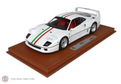 1:18 1987 Ferrari F40 - Italy Stripe Metallic White