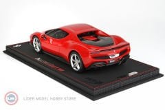 1:18 2021 Ferrari 296GTB Rosso Corsa Model Car with showcase Limited