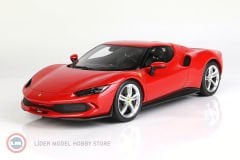 1:18 BBR 2021 Ferrari 296 GTB Rosso Corsa Model Car with showcase Limited