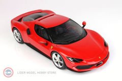 1:18 2021 Ferrari 296GTB Rosso Corsa Model Car with showcase Limited