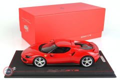 1:18 2021 Ferrari 296GTB Rosso Corsa Model Car with showcase Limited