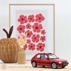 1:18 Norev 1991 Peugeot 205 GTi 1.9 PTS deco - vallelunga red
