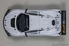 1:18 Autoart 2019 McLaren 720S GT3 81940 Plain Body Version (White)