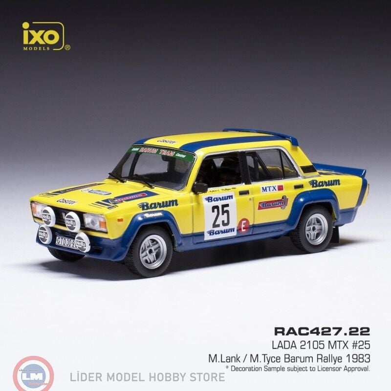 1:43 IXO 1983 Lada 2105 MTX, #25, Barum Rally,M.LankM.Tyce,
