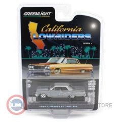 1:64 Greenlight 1964 Chevrolet Bel Air in Dark Gray Metallic and Silver Metallic