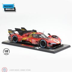 1:12 BBR 2023 Ferrari 499P Winner Le Mans No51 Dirty Version Pier Guidi Calado Giovinazzi